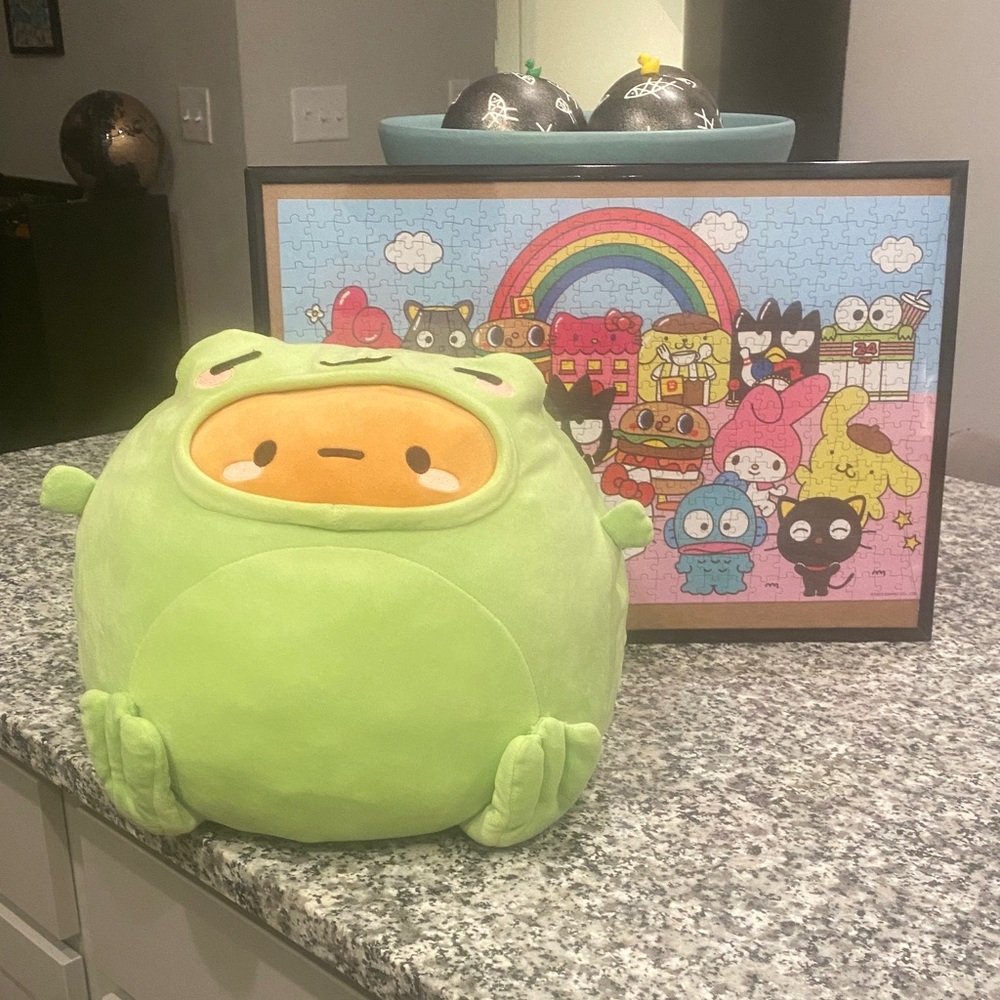 SMOKO TAYTO large Green Frog Plushie